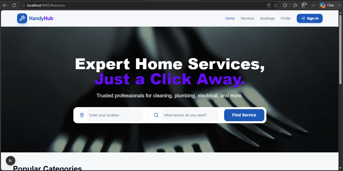 Service Booking & Appointment System screenshot 1